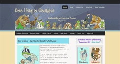 Desktop Screenshot of beeuniqueembroiderydesigns.com